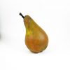 Νικόλας Μπλιάτκας.Κεραμικό φρούτο με πηλό stoneware ψημένο στους 1080 C και επιζωγραφισμένο με ακρυλικά χρώματα με μεταλλικό κοτσάνι από μπρούτζο.