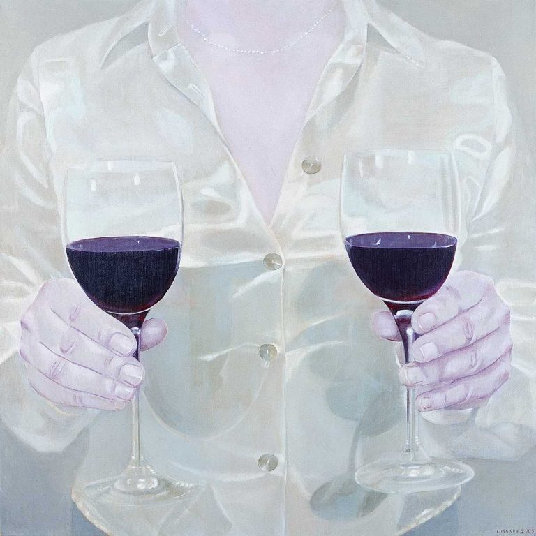 Χωρίς τίτλο / Untitled, 2003, ακρυλικά σε λινό / acrylics on linen, 90 x 90 εκ. / cm