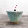 Ilias Christopoulos. Ceramic conical turquoise racu box.